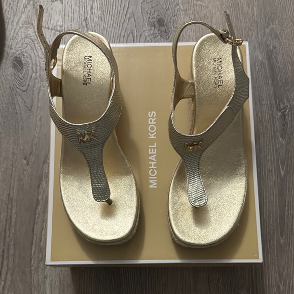 Michael Kors Gold Women's Sandals - Picture 1 of 4